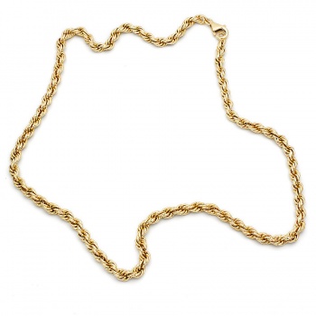9ct gold 31.1g 18 inch rope Chain